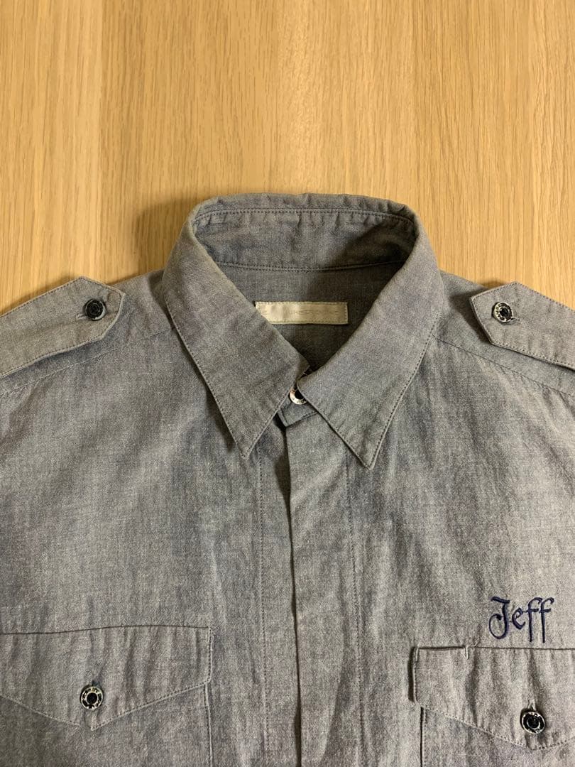 NUMBER (N)INE 01SS シャツ スカル刺繍 タイム期 00s