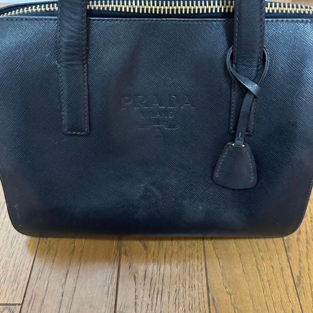 PRADA ハンドバッグ　ネイビー