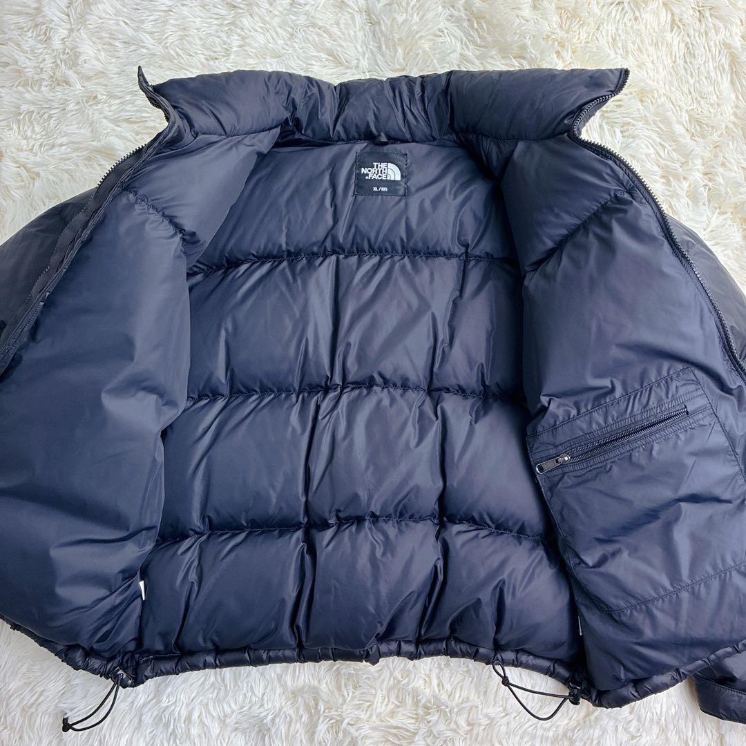 【美品】ノースフェイスダウンジャケット　ヌプシ　ブラックメンズXL 大きいサイズ