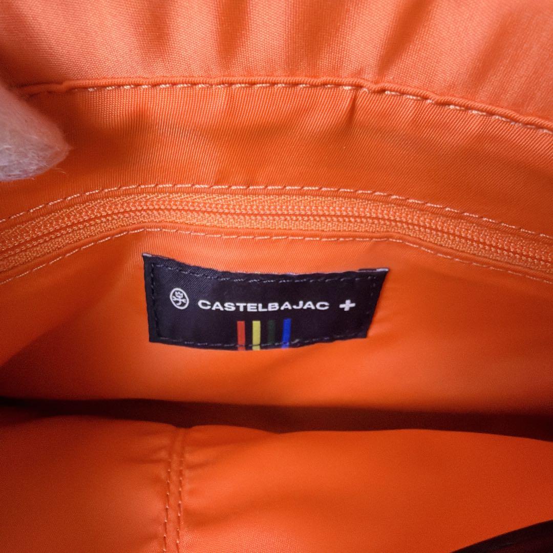 【未使用級】 カステルバジャック ヤリス ハンドバッグ ミニ レザー ホワイト