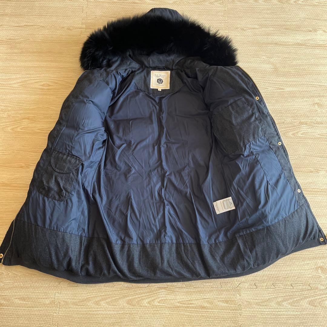 【専用】La MODE ロングダウンコート 細見え インディゴブルー40(L)