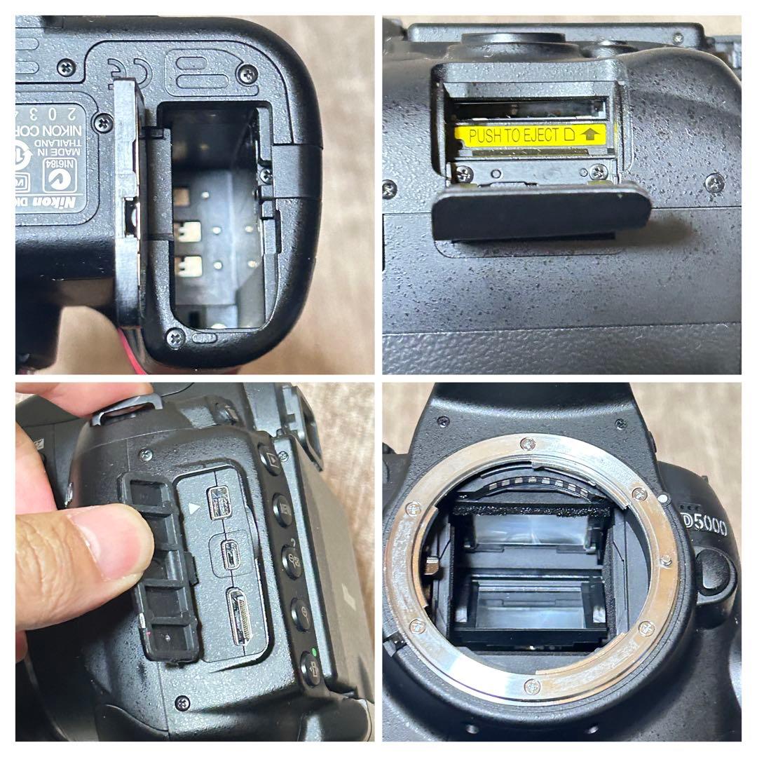 稼働品　ニコン　D5000 レンズキット　シャッター回数7863 付属品完備