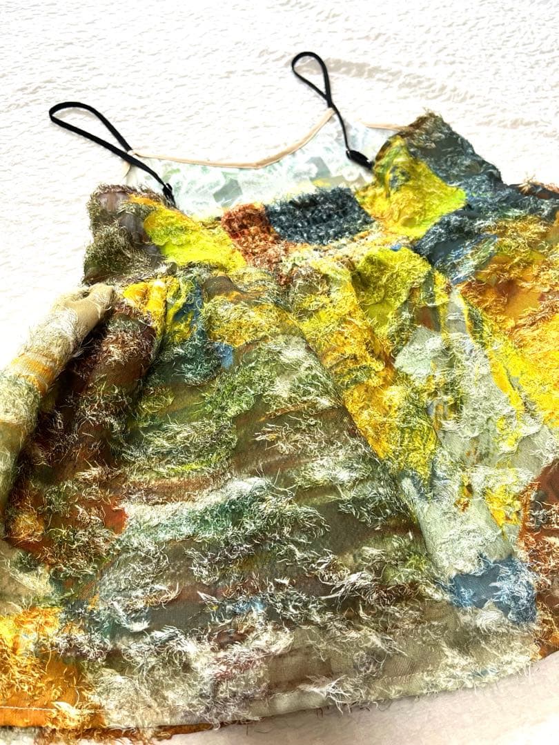 トップス AMERI MEDI RACHEL FLUFFY ART CAMISOLE M