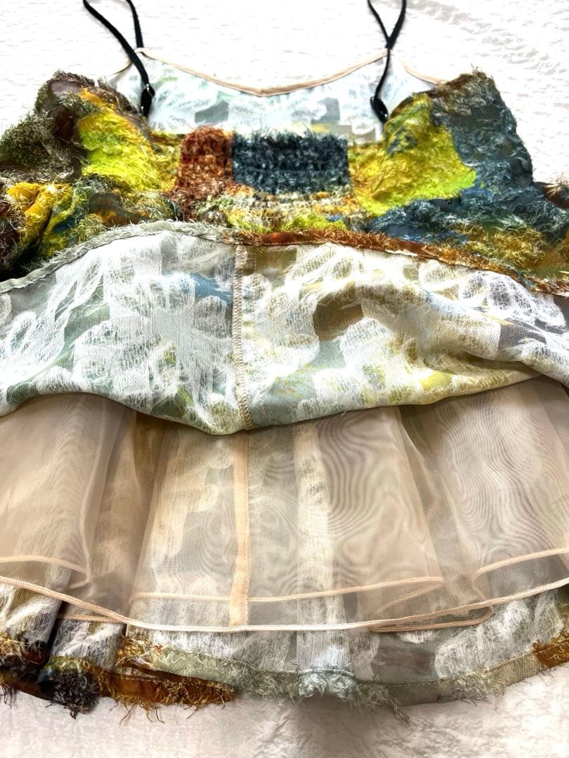 トップス AMERI MEDI RACHEL FLUFFY ART CAMISOLE M