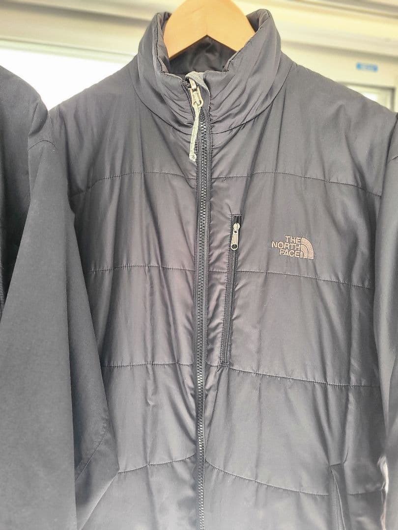 【特価】ノースフェイス GORE-TEX ジャケット + 中綿ジャケット 黒 M