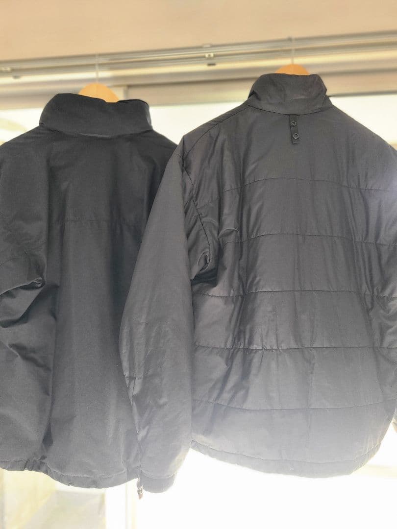 【特価】ノースフェイス GORE-TEX ジャケット + 中綿ジャケット 黒 M