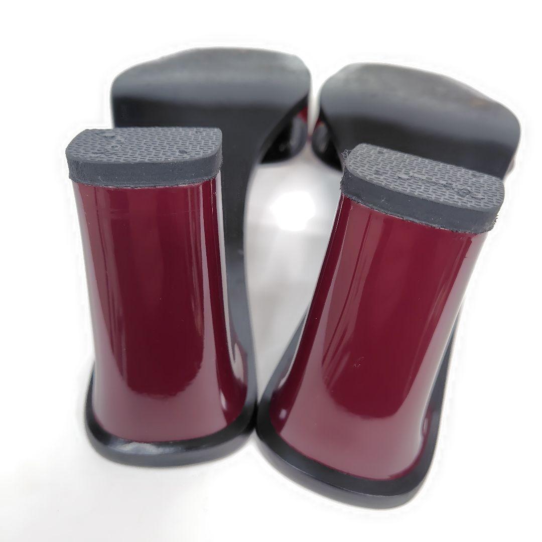 ★美品★GUCCI グッチ ヒールサンダル 25cm ミュール 8B チャンキー