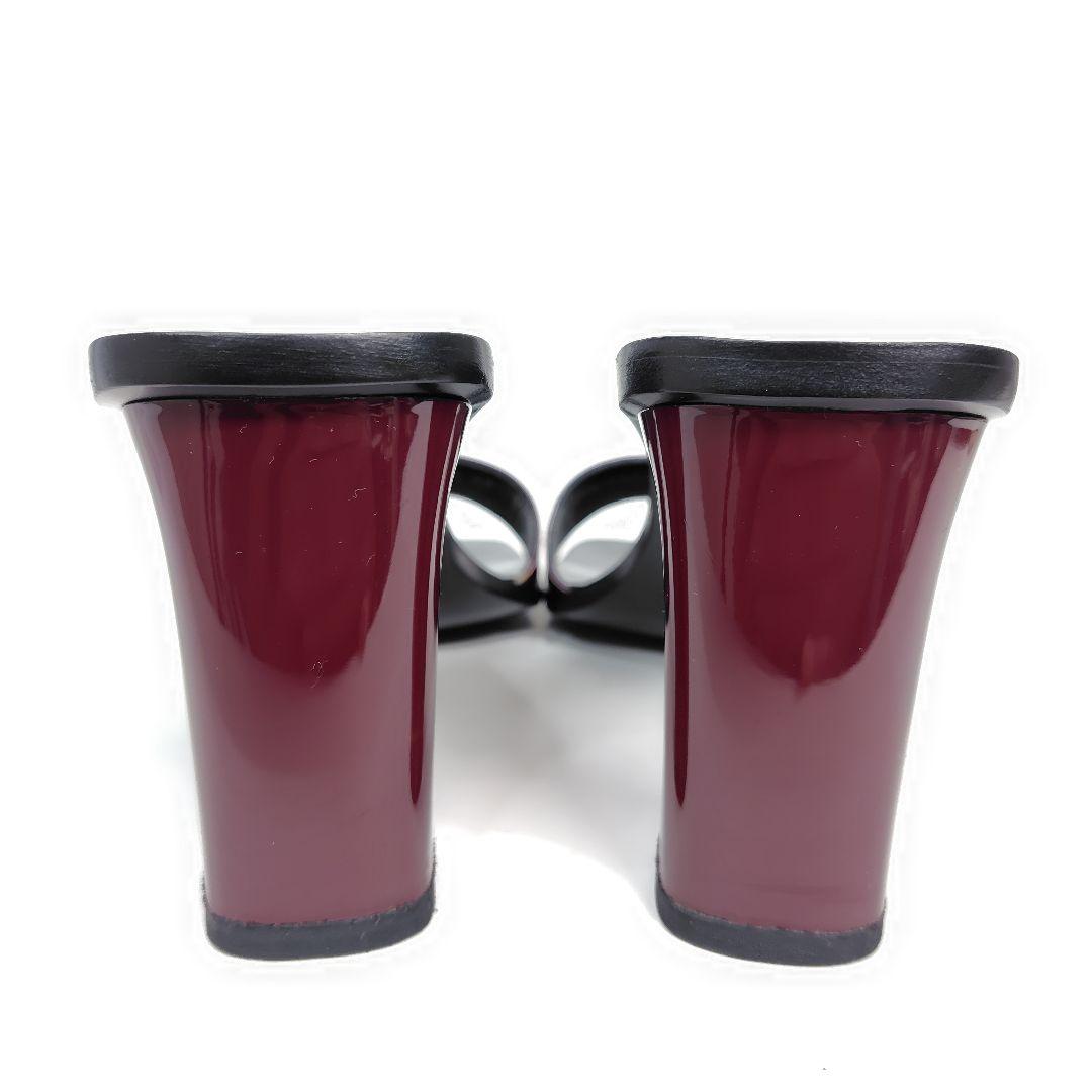 ★美品★GUCCI グッチ ヒールサンダル 25cm ミュール 8B チャンキー