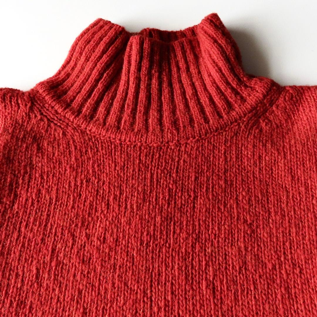 美品 23年 パラスパレス ウールカシミヤハイネックニット 0 セーター