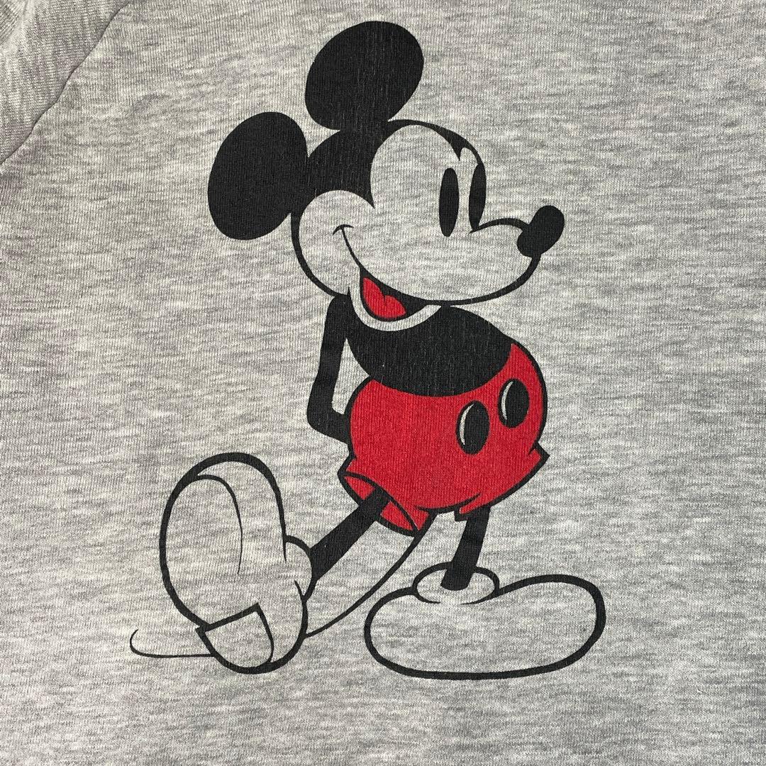 80s Disney ミッキー スウェット USA製 XL相当 短丈ヴィンテージ