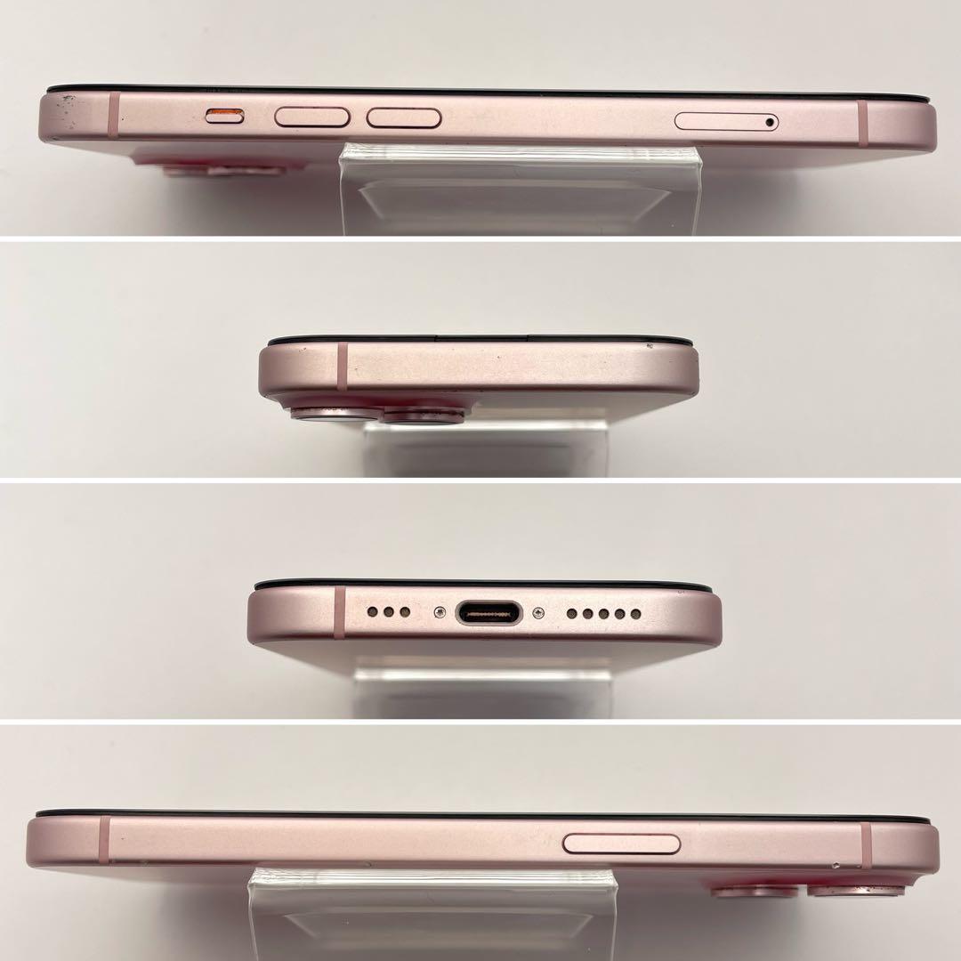 iPhone 15 128GB 大容量バッテリー新品100% ピンク