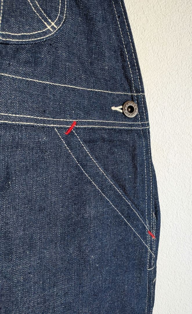 60s　70s　ヴィンテージ　デニム　オーバーオール　ミントコンディション　真紺