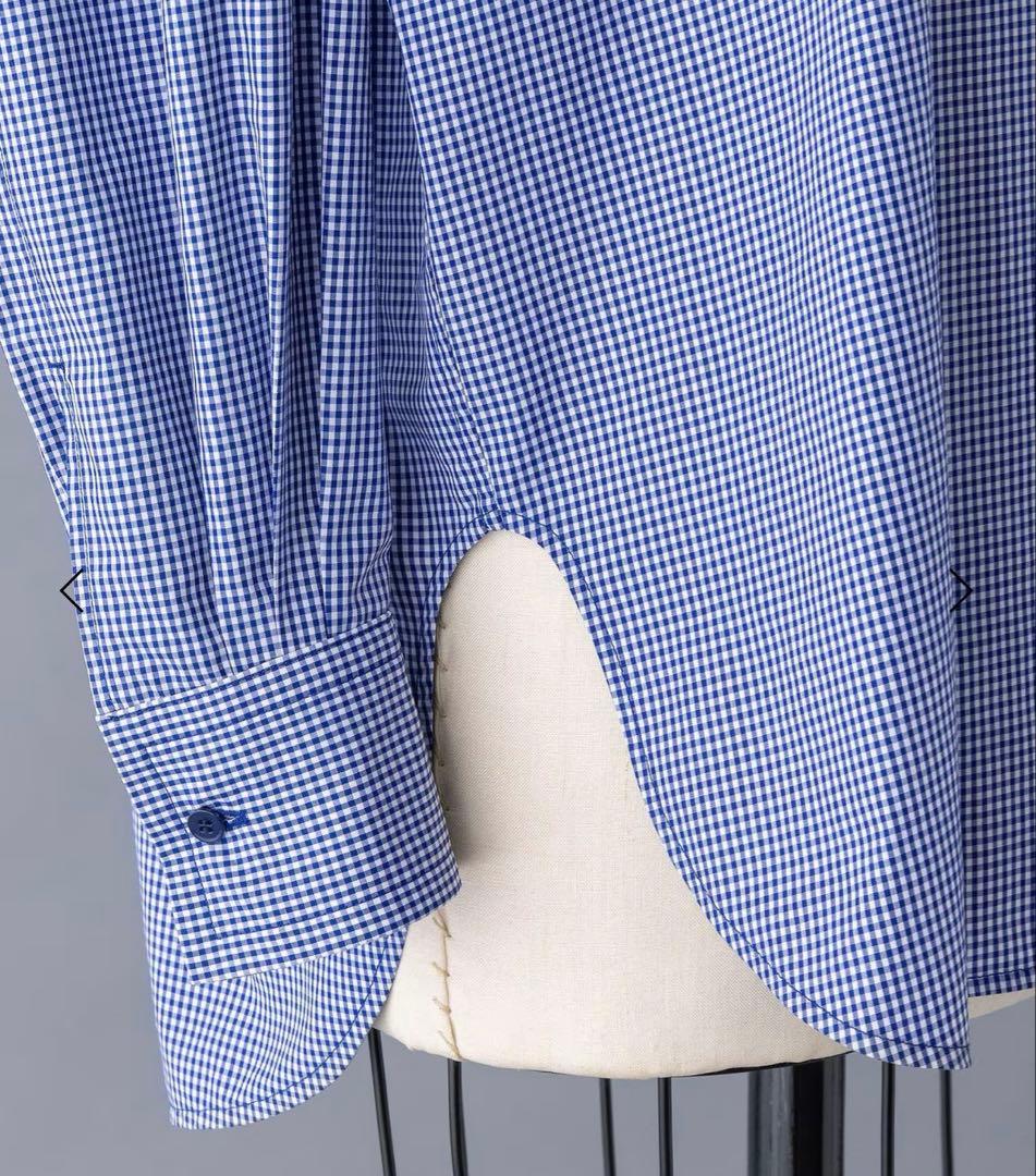 blamink ギンガムチェッククルーネックブラウス