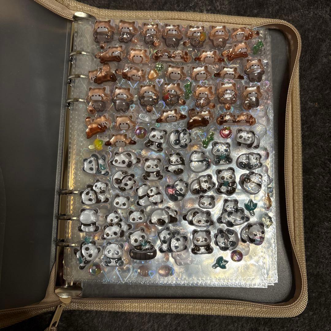 ボンボンドロップシール動物　和柄　コンプリート　シール帳完成品　アニマル