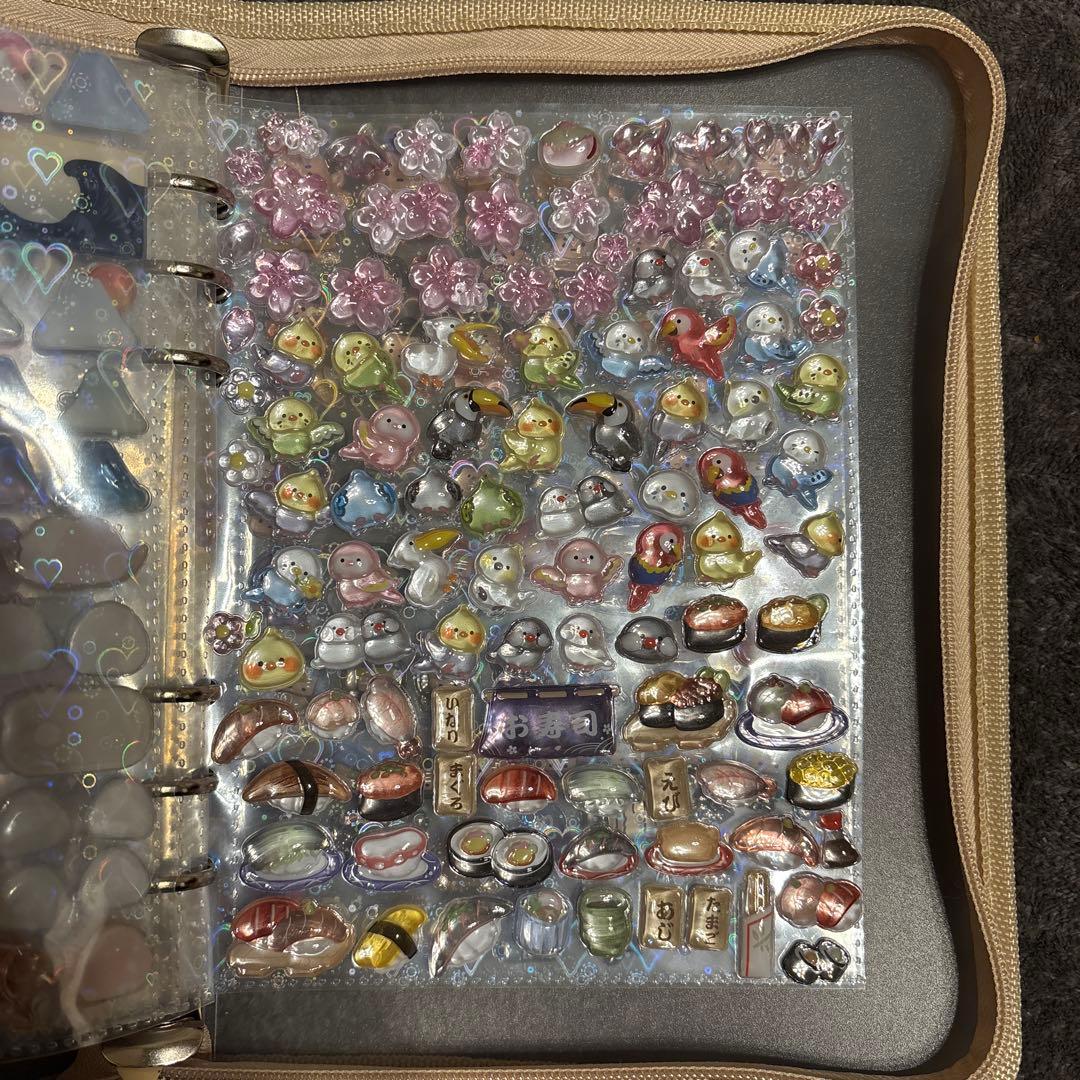 ボンボンドロップシール動物　和柄　コンプリート　シール帳完成品　アニマル