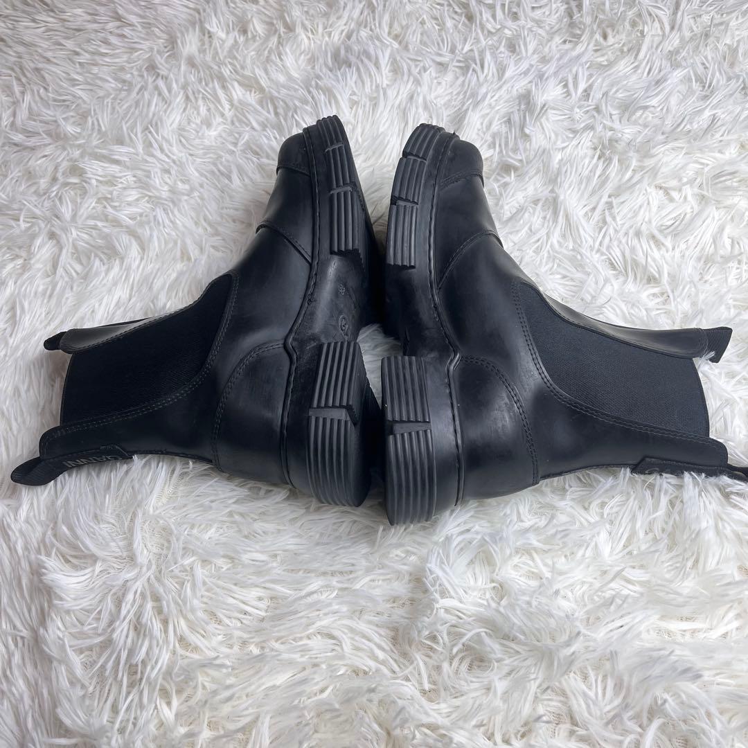 GANNI ガニー リサイクルラバー サイドゴアブーツ ブラック 24cm