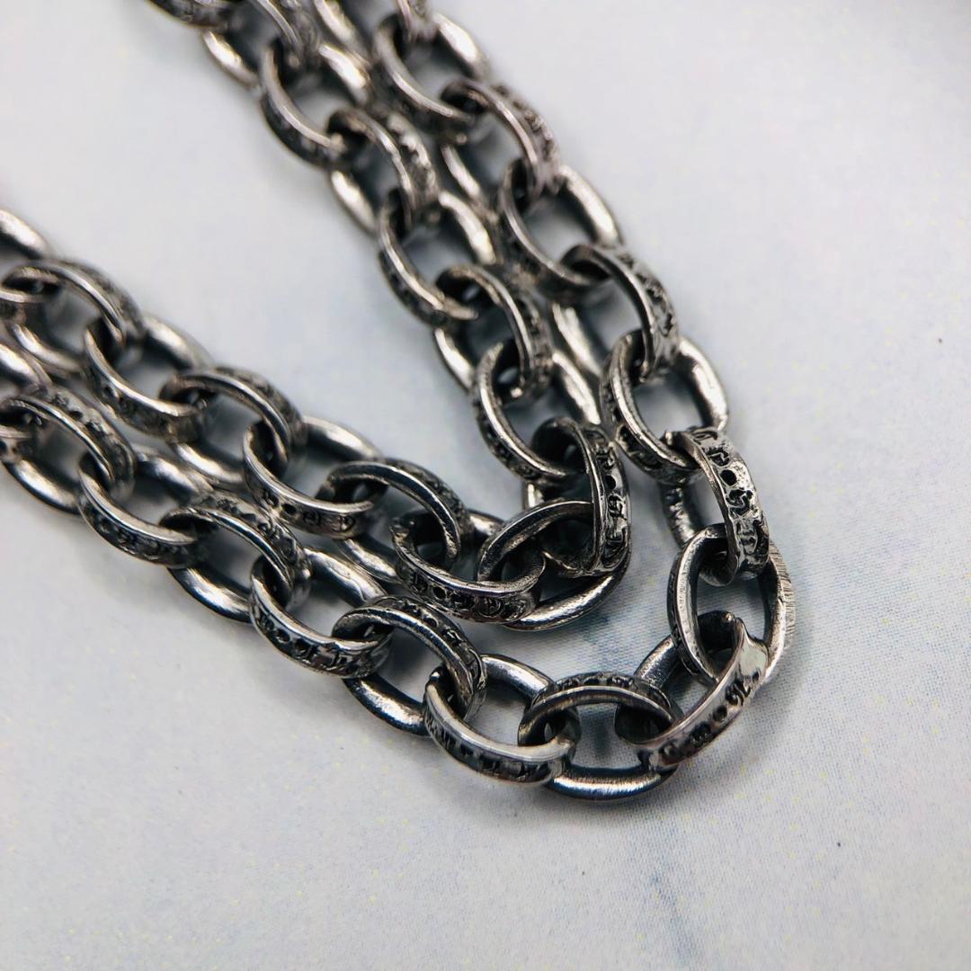 シルバー925 ペーパーチェーン　45cm ネックレスメンズ　2-35　3266