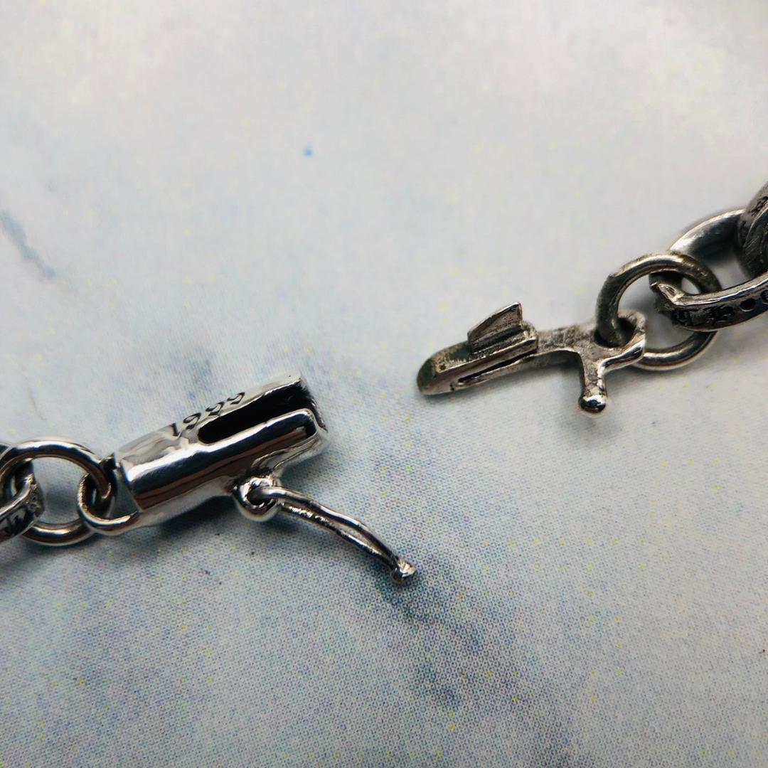 シルバー925 ペーパーチェーン　45cm ネックレスメンズ　2-35　3266