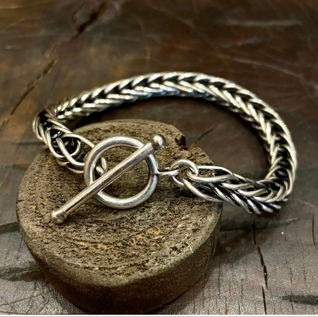 Steve arviso ダブルマネーチェーンブレスレット　8mm厚