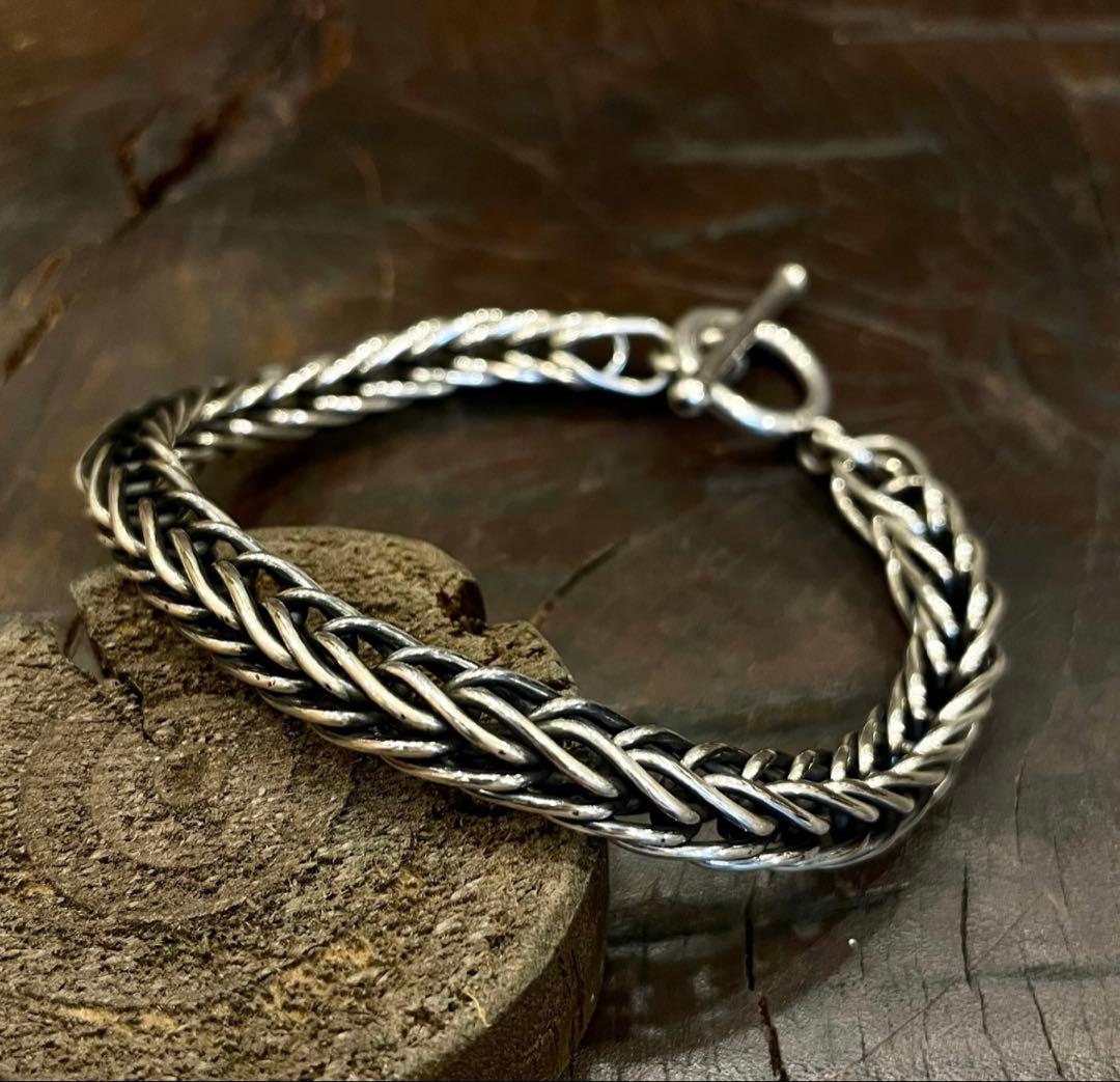 Steve arviso ダブルマネーチェーンブレスレット　8mm厚