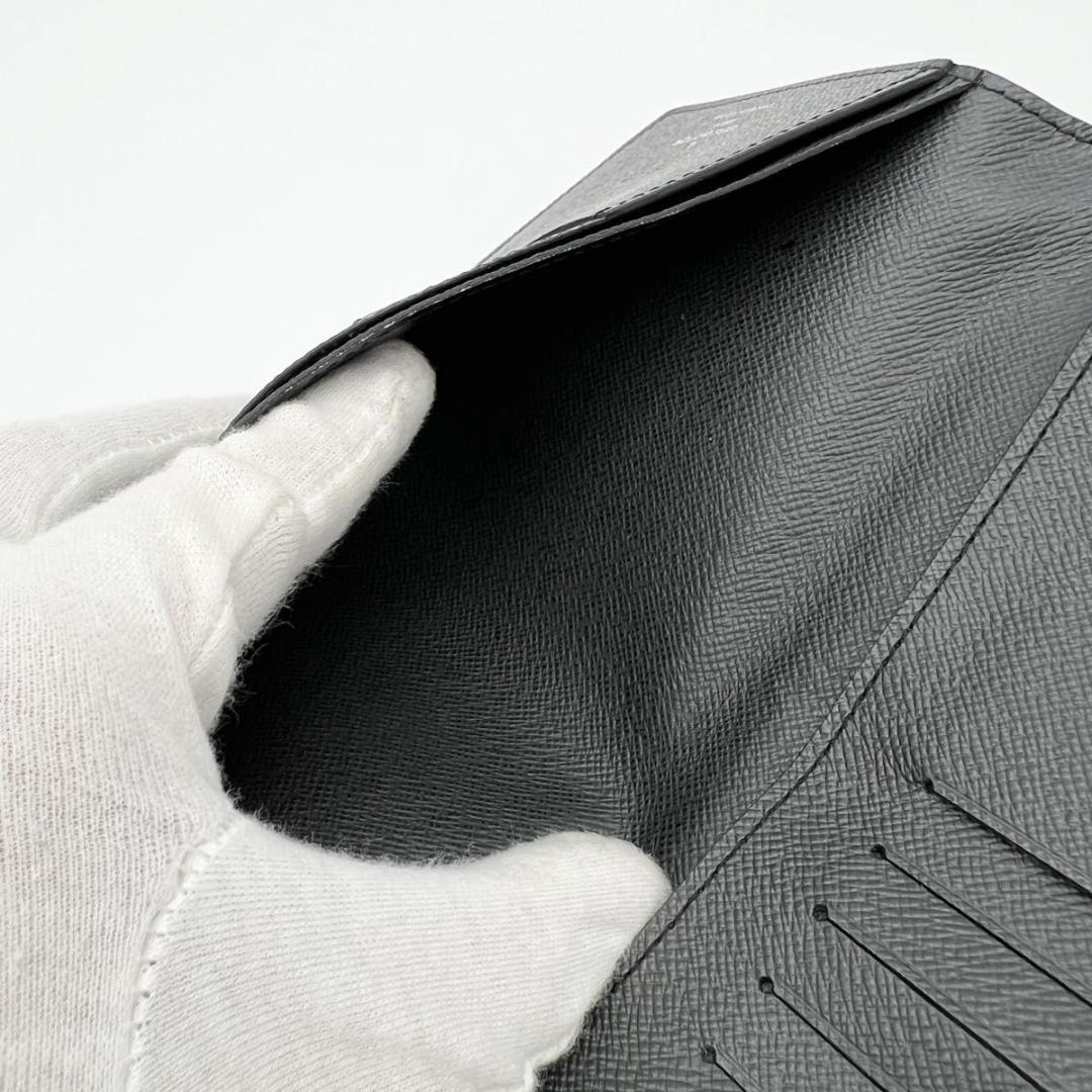 【使用わずか】ヴィトン タイガ ポルトフォイユ ロン 札入れ 長財布 黒