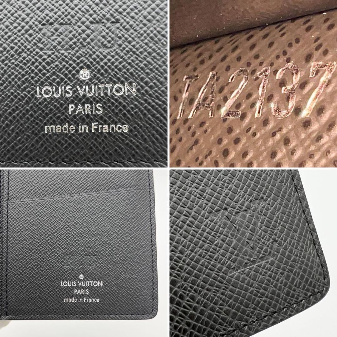 【使用わずか】ヴィトン タイガ ポルトフォイユ ロン 札入れ 長財布 黒