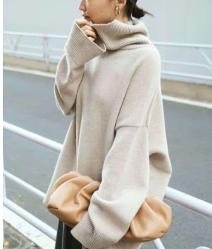 【極美品】DeuxiemeClasseミドルゲージタートルニットプルオーバー