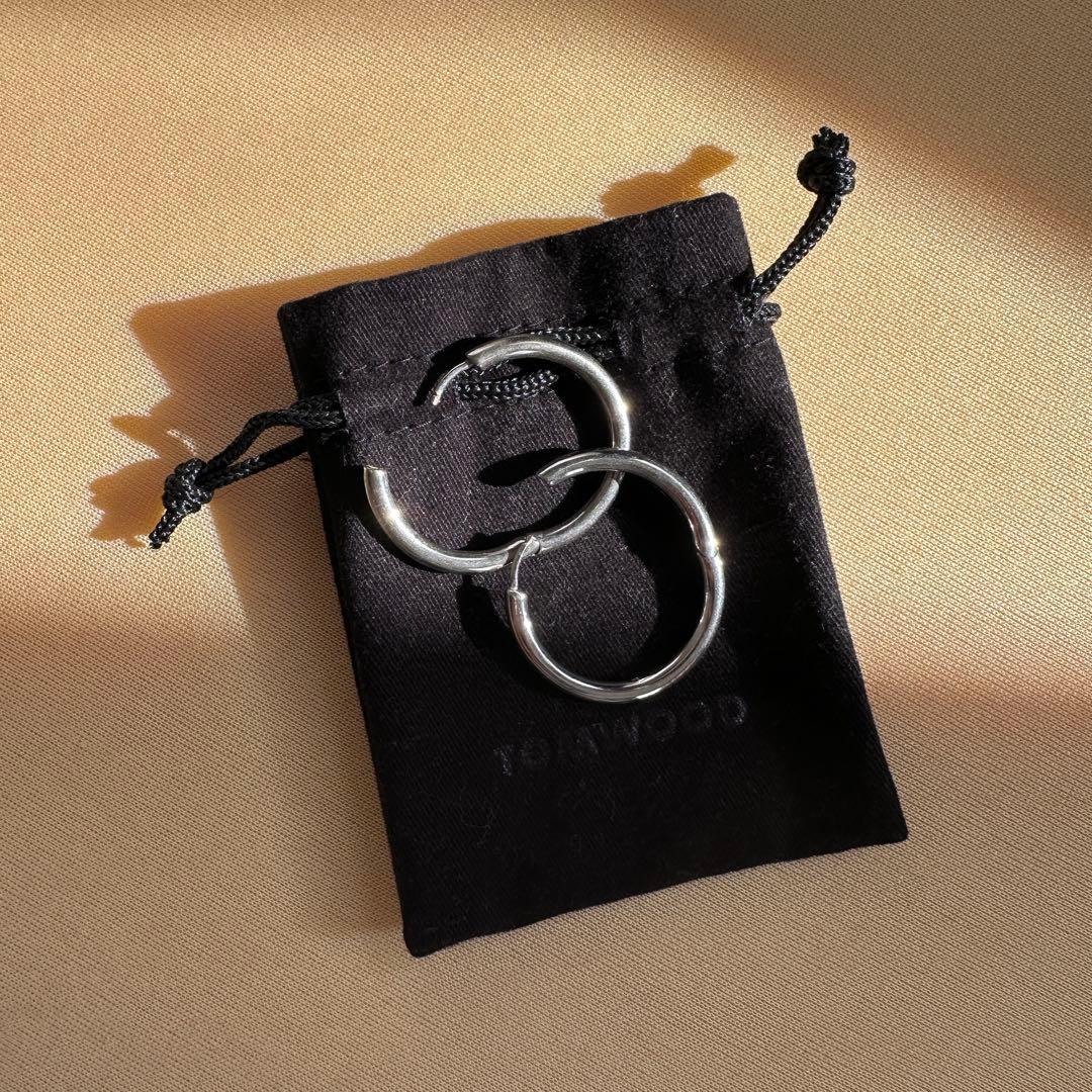 TOMWOOD classic hoop large フープピアス　シルバー