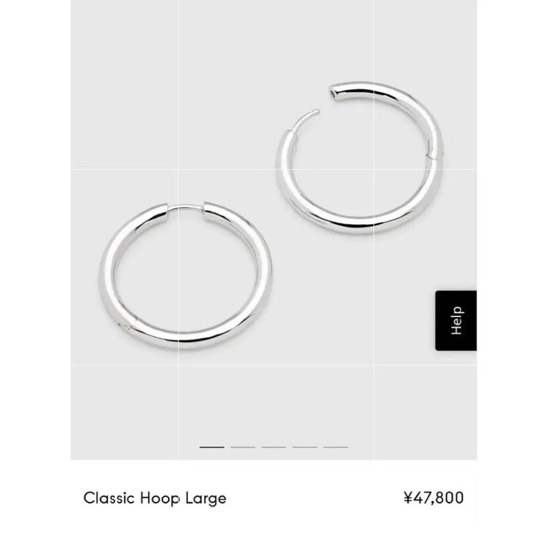 TOMWOOD classic hoop large フープピアス　シルバー