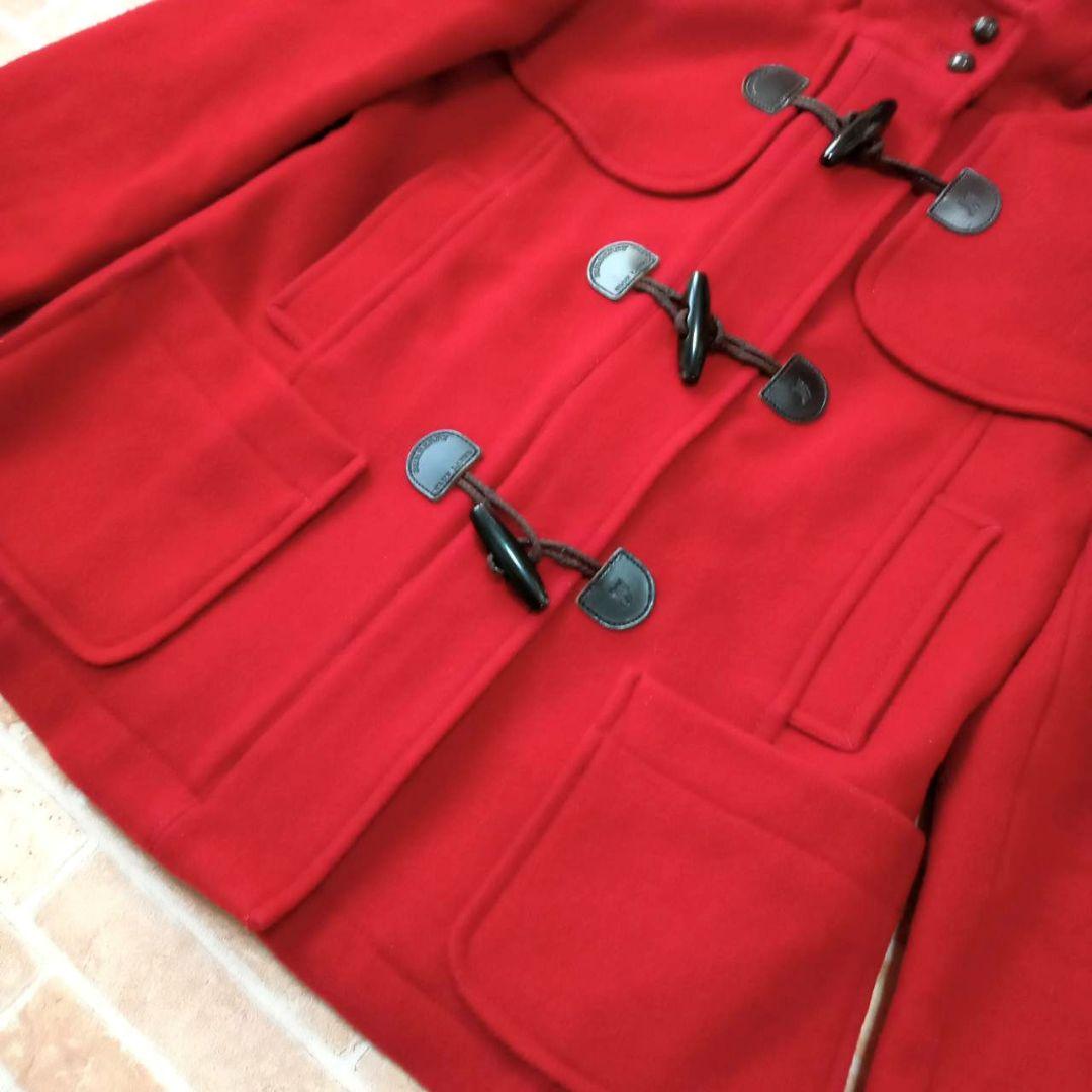 【極美品】バーバリーブルーレーベル　ノバチェック　フード　ダッフルコート　38