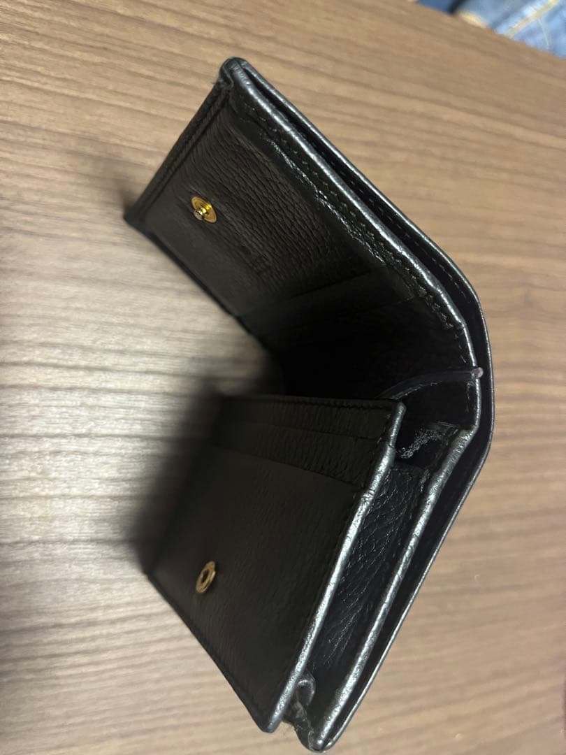 GUCCI マーモット 二つ折り財布 ブラック