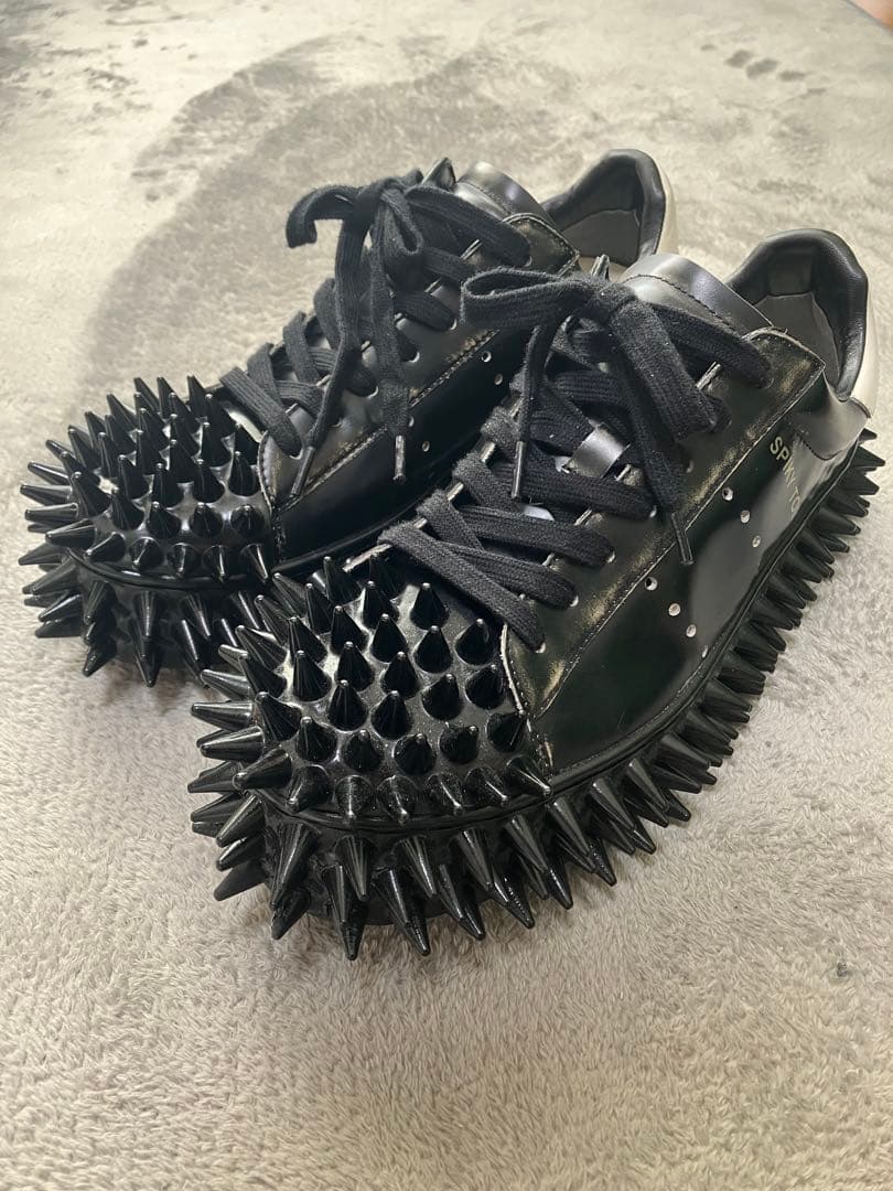 【付属品完備】 SPIKY LEATHER SNEAKER 【doublet】