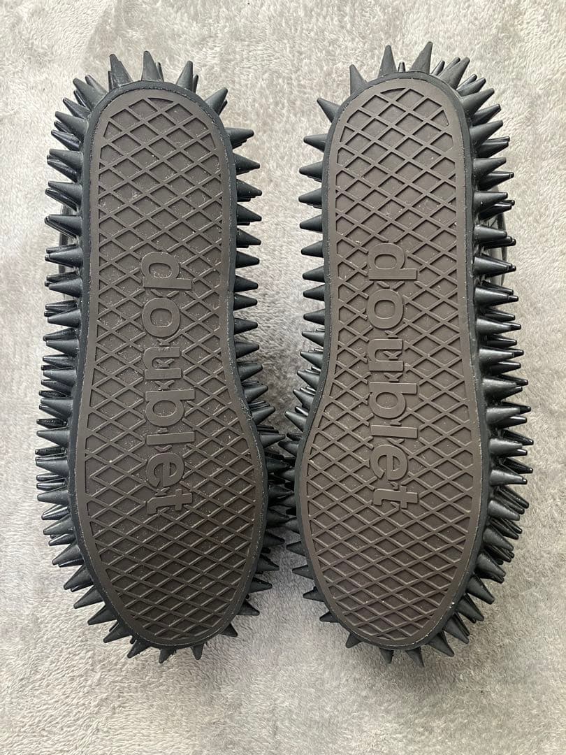 【付属品完備】 SPIKY LEATHER SNEAKER 【doublet】