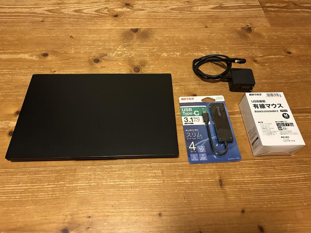 イイヤマ　ノートパソコン　モバイルセット　マウス／ＵＳＢ　ＨＵＢ　付