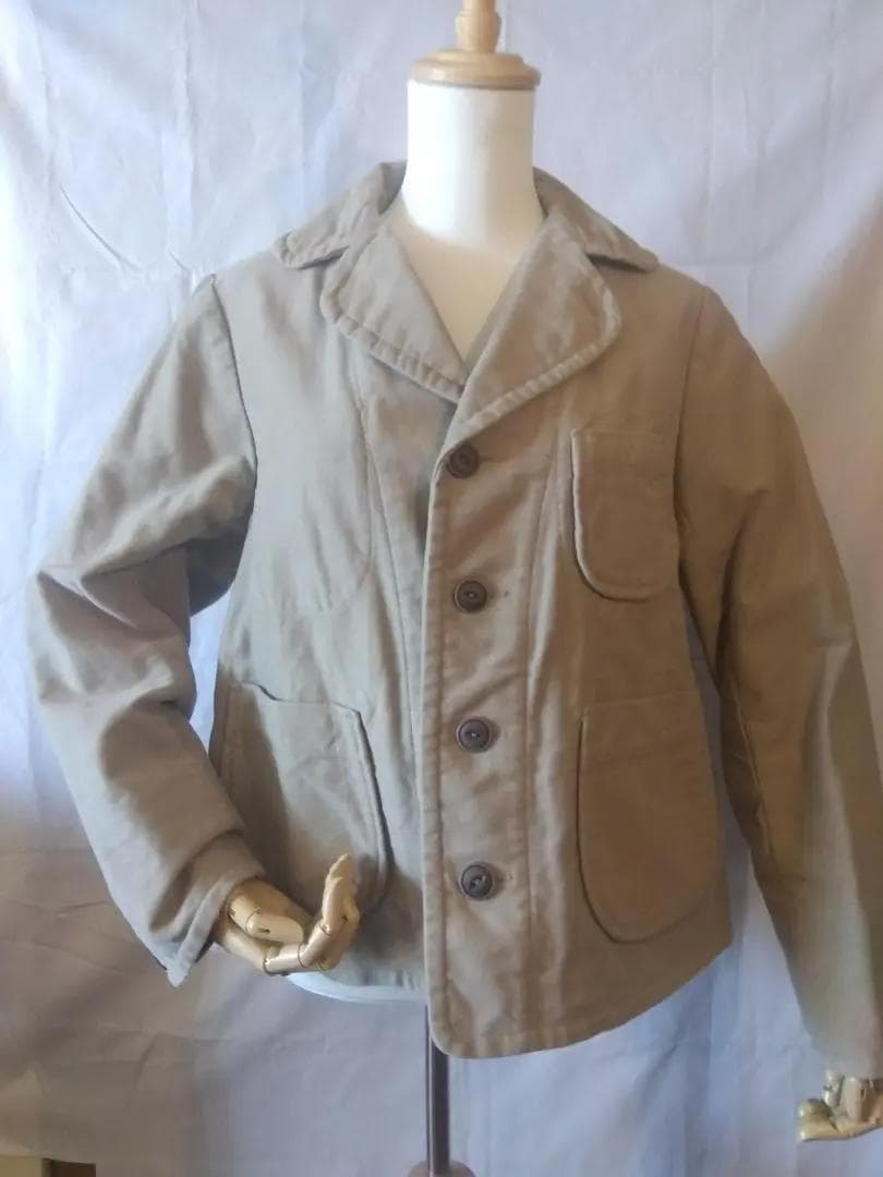 【未使用に近し】45R　日本製ジャケット　星3つでサイズL　コットン100%