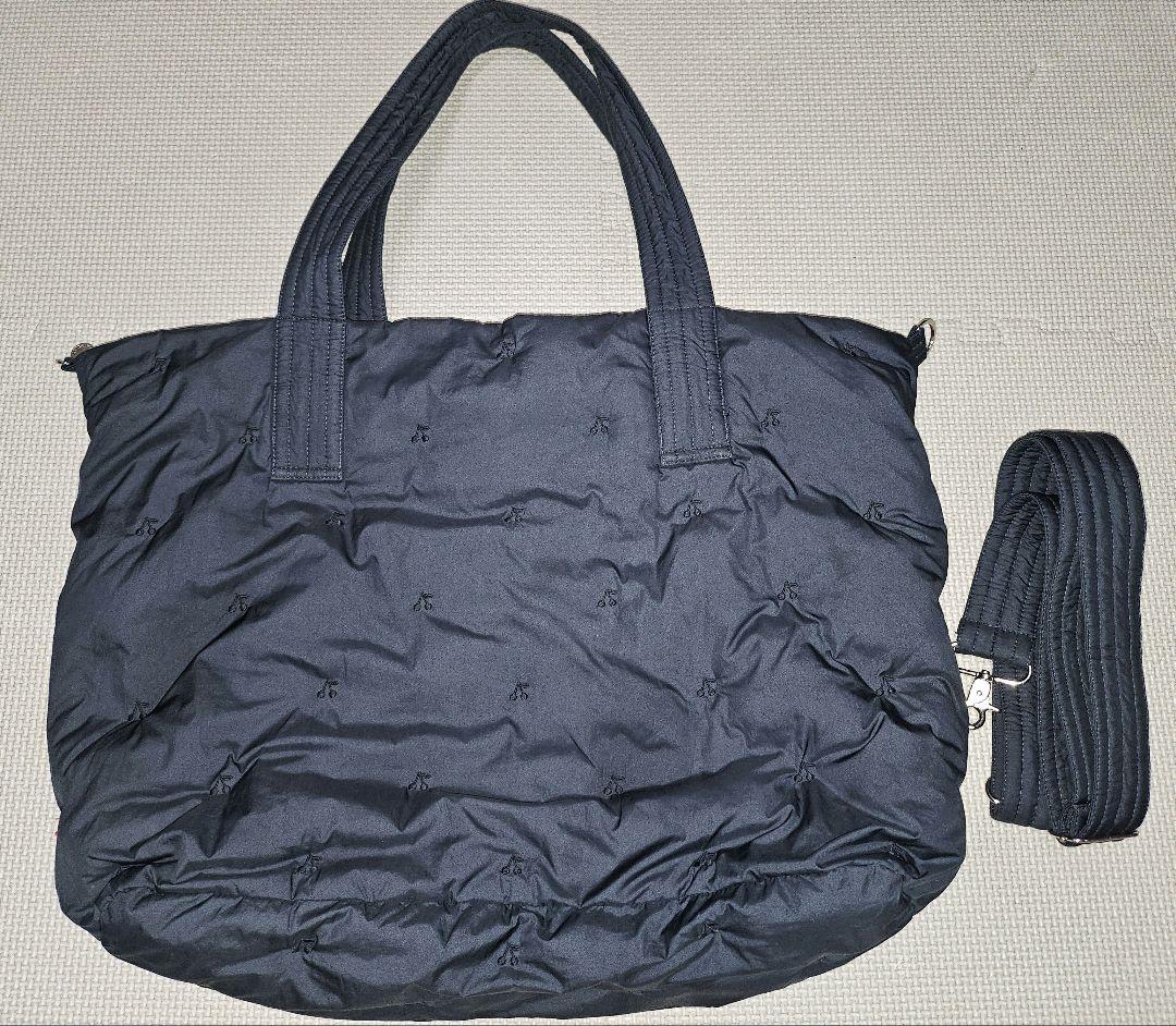 ボンポワン　bonpoint 刺繍つきチェリーバッグ マザーズバッグ