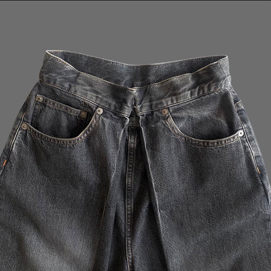 JOHN LAWRENCE SULLIVAN ウォッシュドデニムワイドパンツ