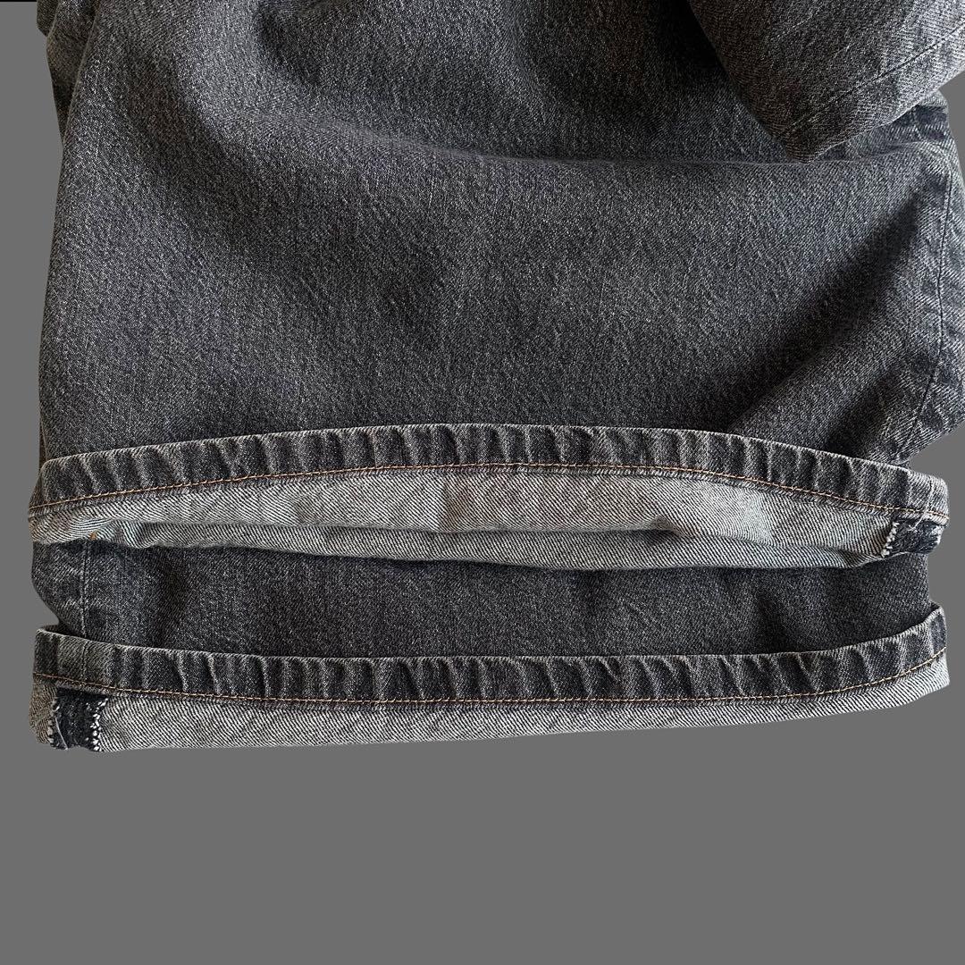 JOHN LAWRENCE SULLIVAN ウォッシュドデニムワイドパンツ