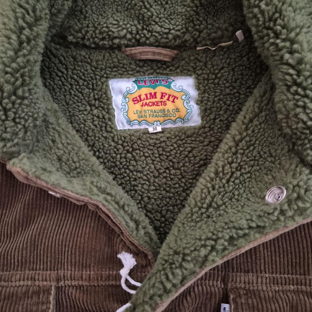 希少 TYPE III SHERPA SLIM OLIVE REED リーバイス