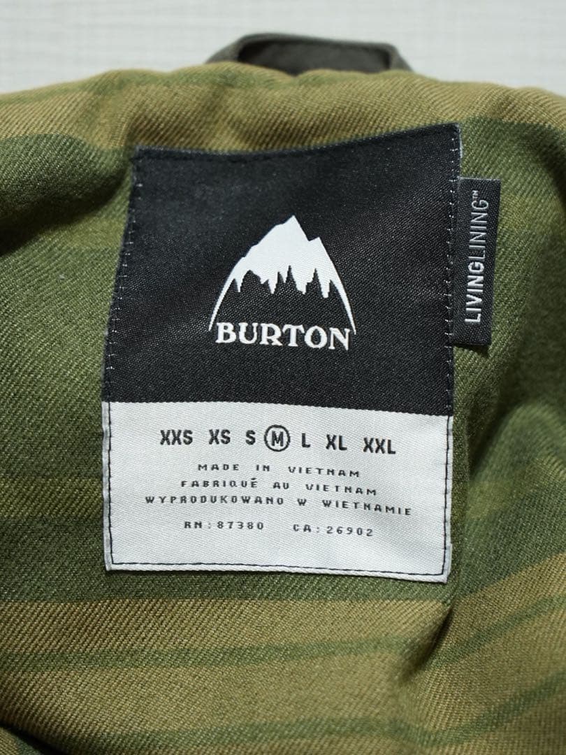 BURTON dunmore ジャケット Mサイズ カーキ