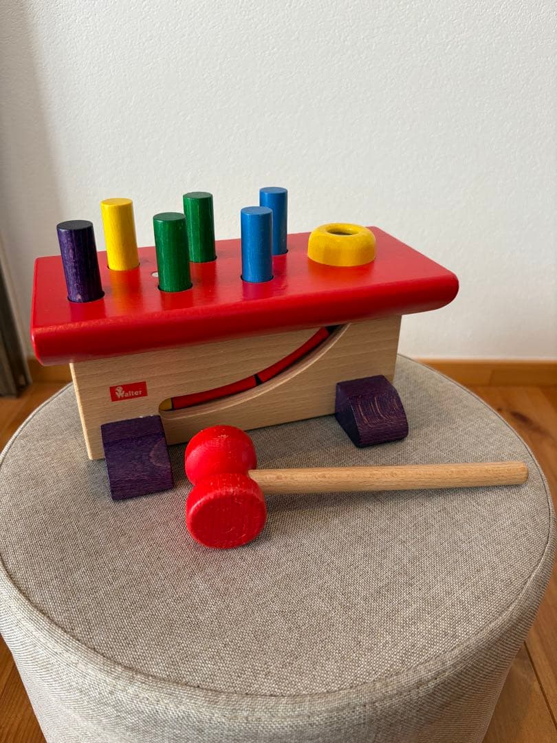 nic ニック社 大工さん ハンマートイ 木製 知育玩具　誕生日　2歳　3歳