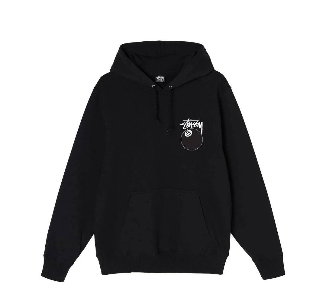 ステューシー STUSSY 8 BALL HOODIE パーカー ブラック L