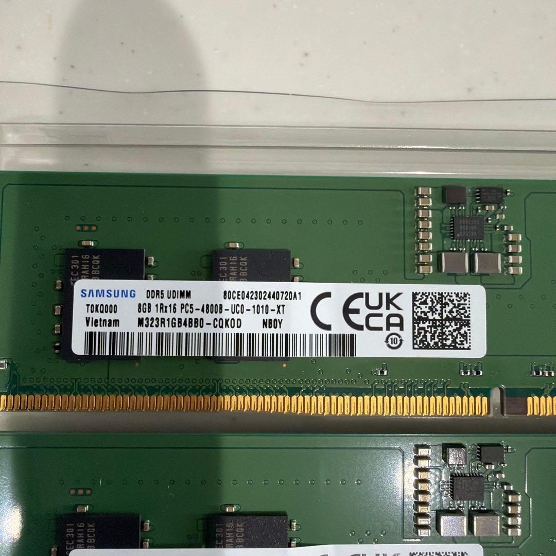 Samsung DDR5 16GB メモリ DIMM