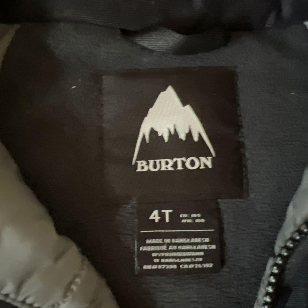 BURTON フード付きジャケット パンツのセット4T 黒