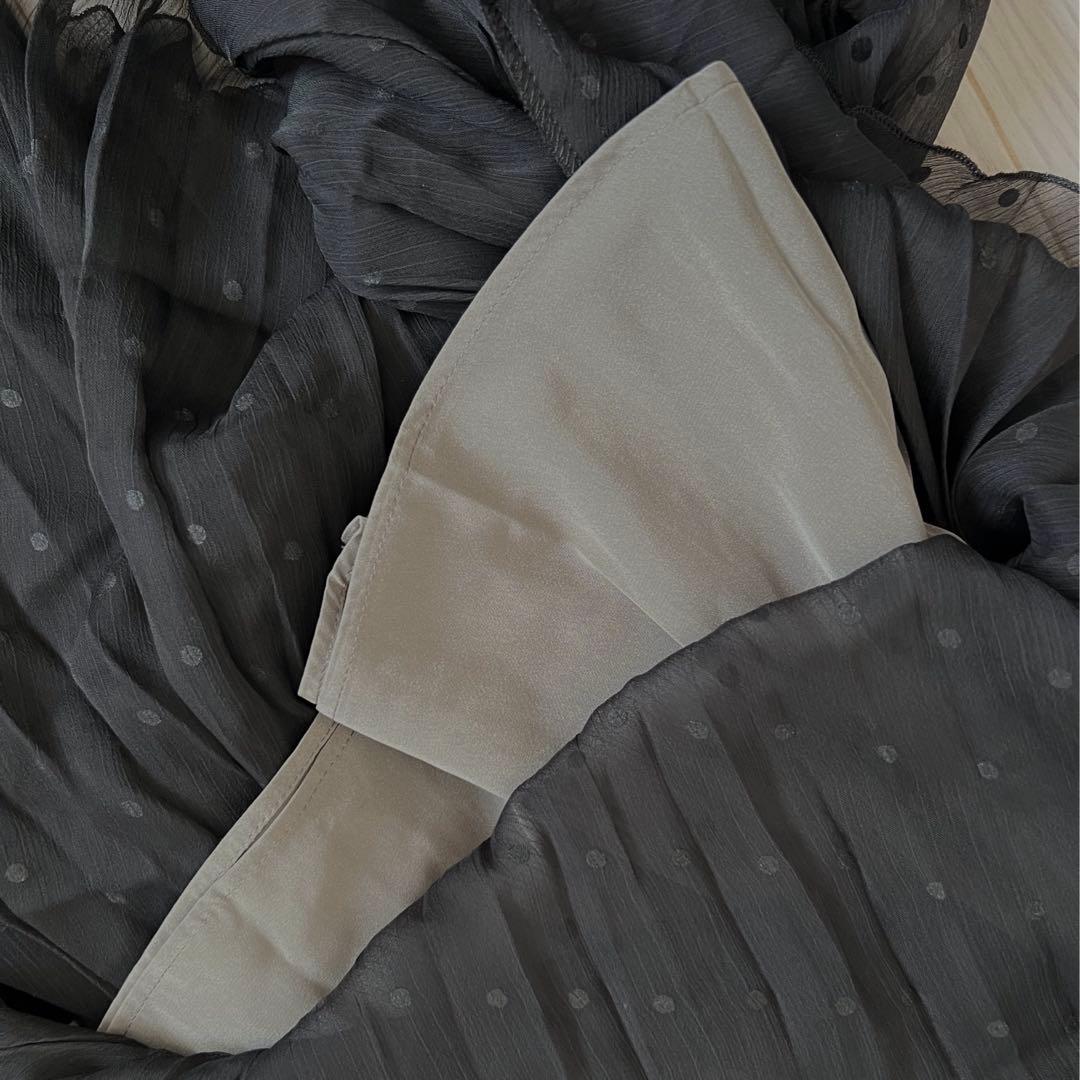 イエナ　フロッキードットスカート　ブラック36 新品