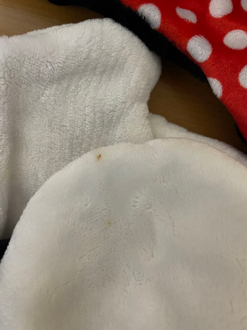 ディズニー　ミニーファンキャップマフラー