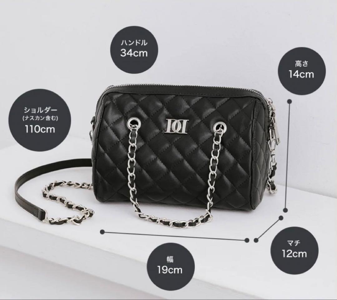 Darich キルティングミニボストンバッグ