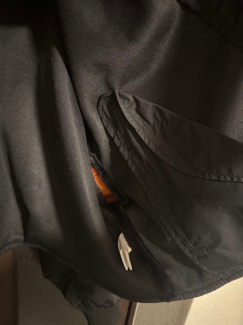 チャオパニックティピーetsinta ファー切替ショートスタンドジャケット黒