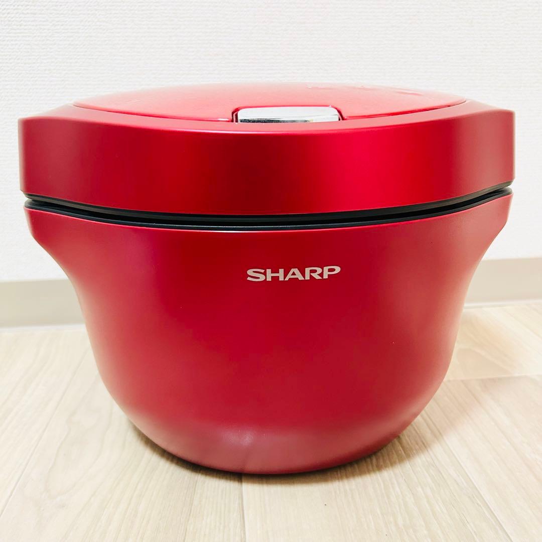未使用 SHARP 水なし自動調理鍋 ヘルシオ ホットクックKN-HW24G-R