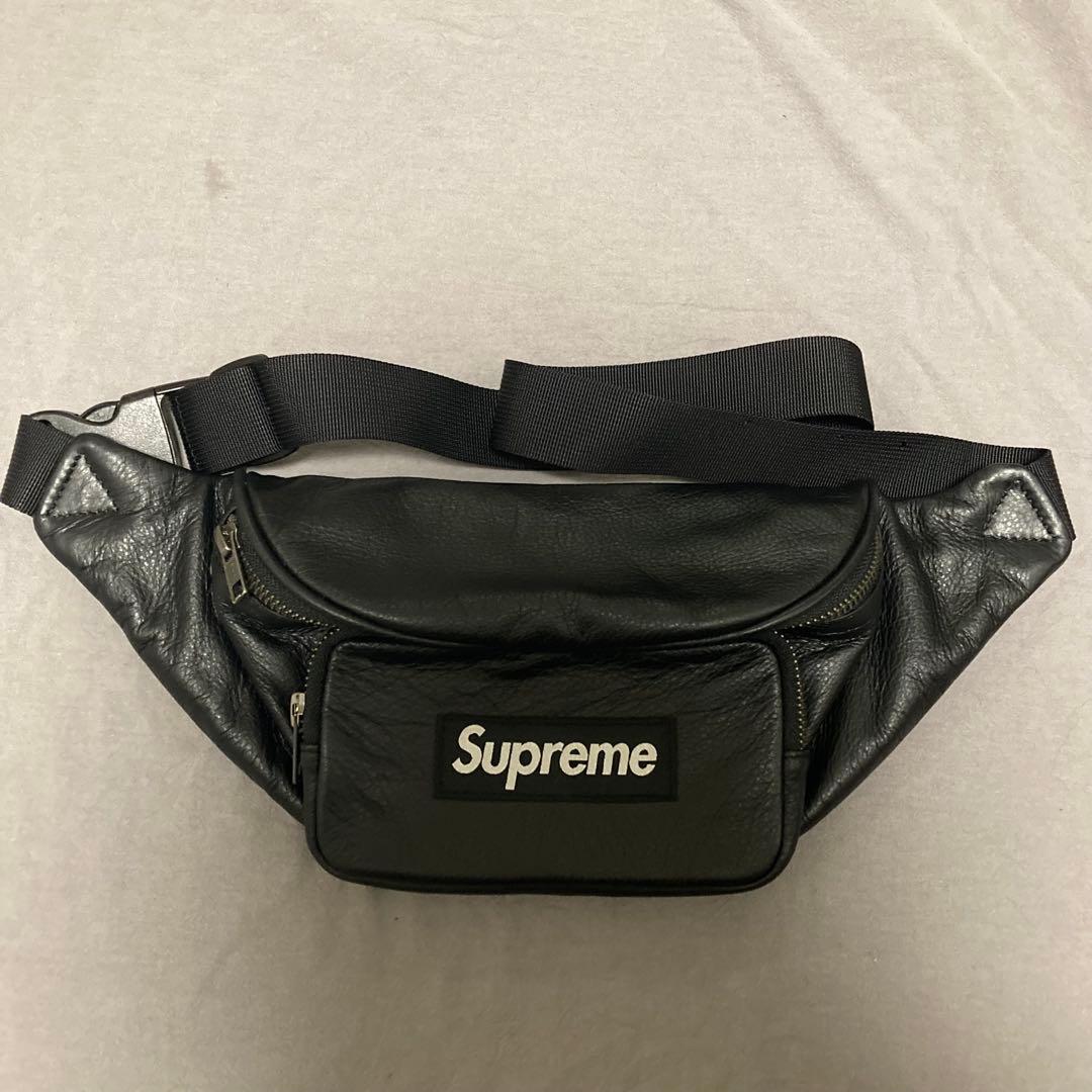 新品　Supreme 17SS レザー ウェストバック